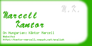 marcell kantor business card